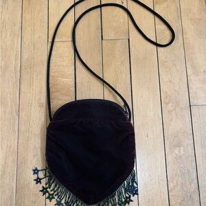 Vintage Velvet Beaded Purse